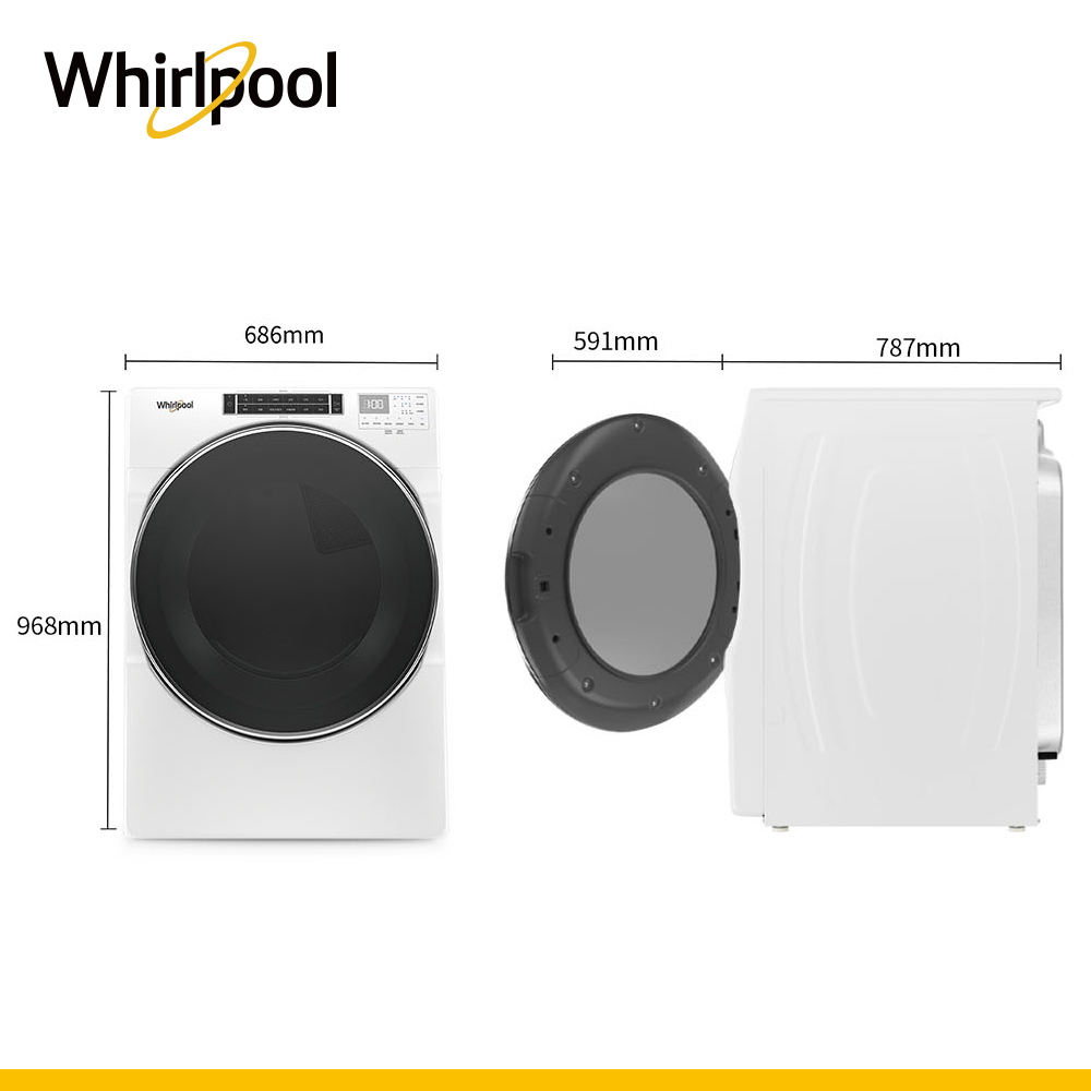 惠而浦 Whirlpool 16公斤快烘瓦斯型排風式滾筒乾衣機 - 細節圖 4