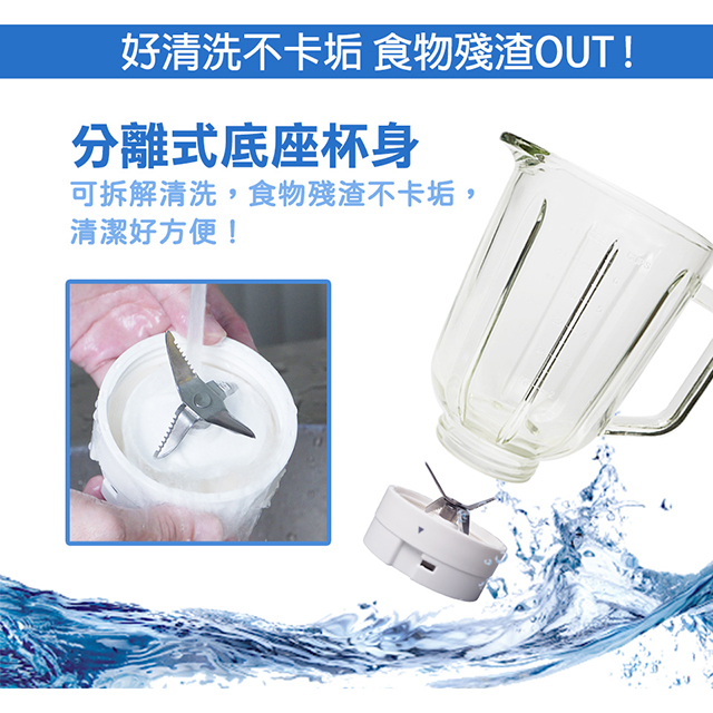 歌林Kolin 1.5L 玻璃果汁機 - 細節圖 4