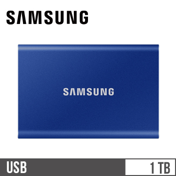 SAMSUNG三星 T7 USB 3.2 1TB 移動固態硬碟 藍