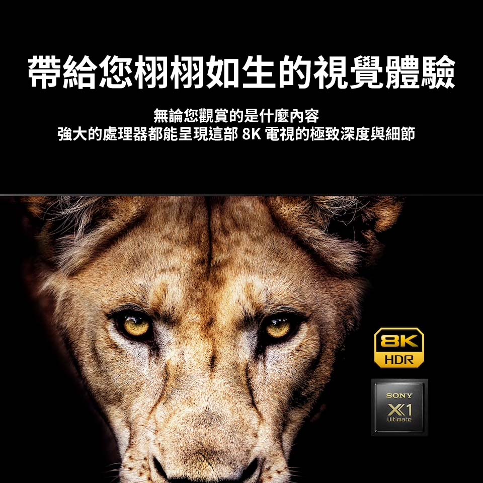 索尼 SONY 85型8K智慧連網電視 - 細節圖 1