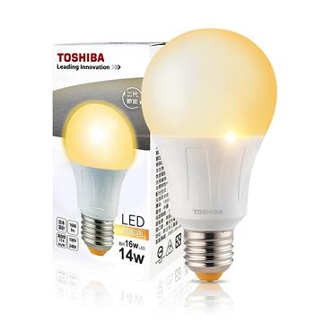 東芝TOSHIBA 14W LED燈泡-黃光