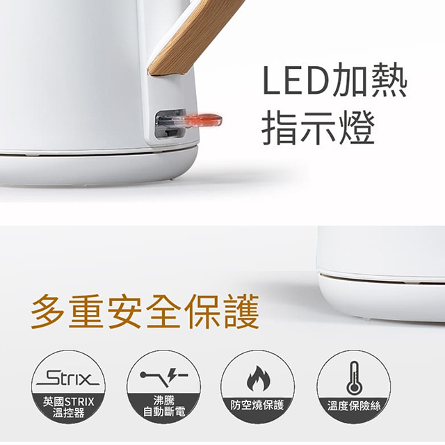 聲寶1.5L雙層防燙快煮壺 - 細節圖 1