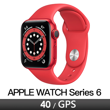 Apple Watch S6 GPS 40/紅鋁/紅運動錶帶