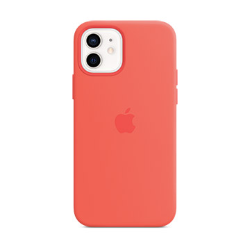 iPhone 12/12 Pro MagSafe 矽膠保護殼-粉橘