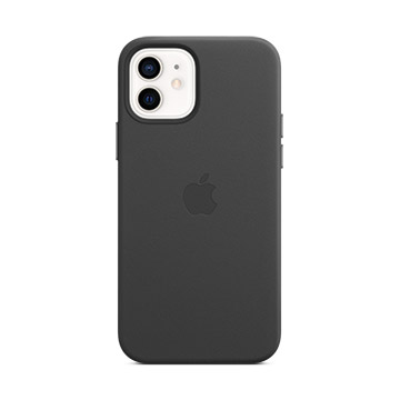 iPhone 12/12 Pro MagSafe 皮革保護殼-黑色