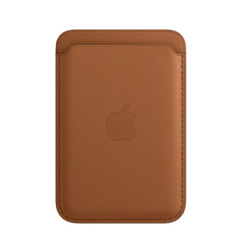 iPhone MagSafe 皮革卡套-馬鞍棕色
