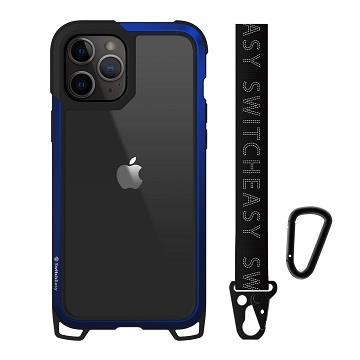 SwitchEasy iPhone 12 Pro Max 鋁框吊繩殼-藍