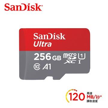 SanDisk晟碟 Mobile Ultra SD A1 256G記憶卡