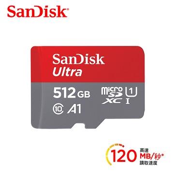 SanDisk晟碟 Mobile Ultra SD A1 512G記憶卡