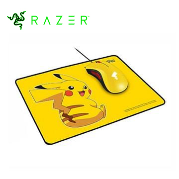 Razer雷蛇 皮卡丘限定款 Pikachu電競滑鼠+滑鼠墊套裝
