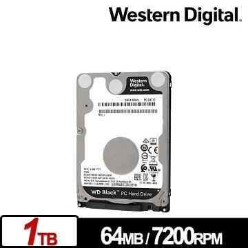 WD威騰 2.5吋 1TB 內接硬碟 黑標7mm