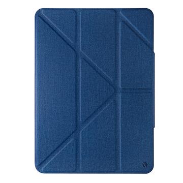 JTLEGEND iPad Air 10.9吋折疊磁扣皮套-藍