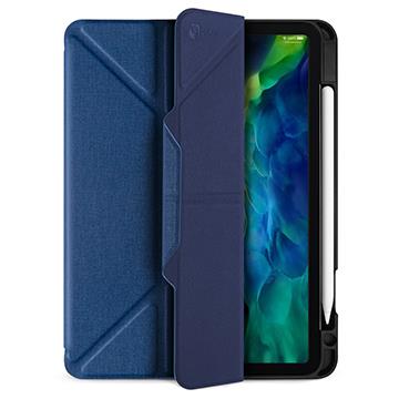 JTLEGEND iPad 11吋筆槽磁扣皮套-藍