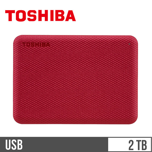 東芝TOSHIBA V10 2.5吋 2TB行動硬碟 紅