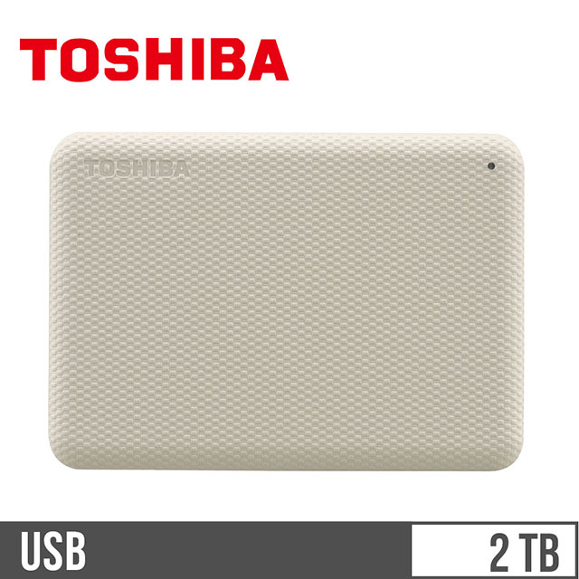 東芝 TOSHIBA V10 2.5吋 2TB行動硬碟 白