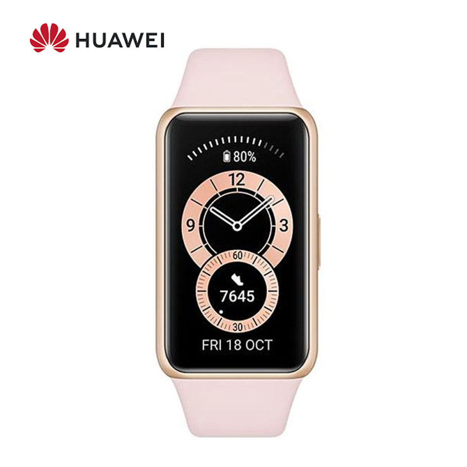 華為HUAWEI Band 6 智慧手環 (櫻語粉) ☆可偵測心率血氧