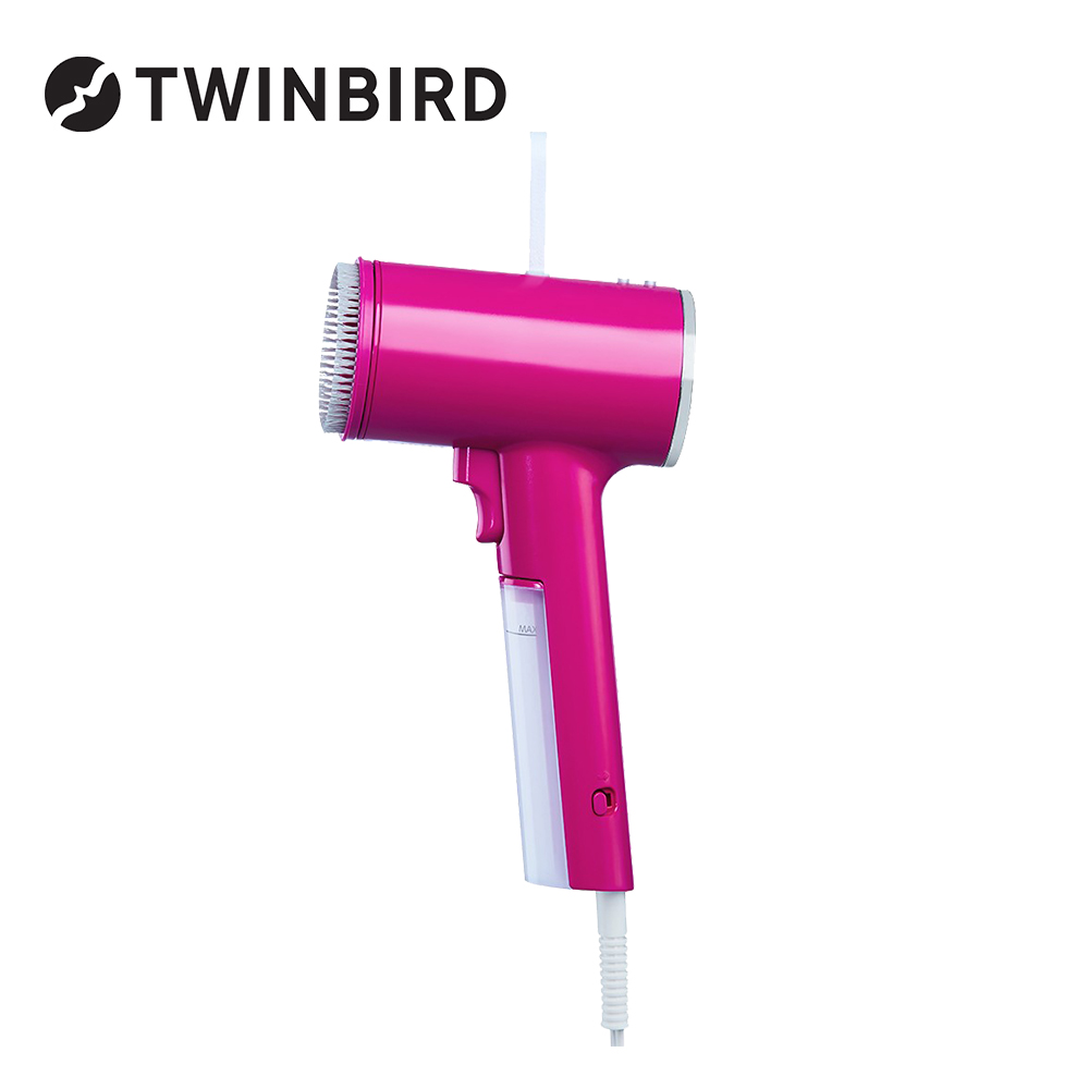 Twinbird 美型蒸氣掛燙機 (桃)