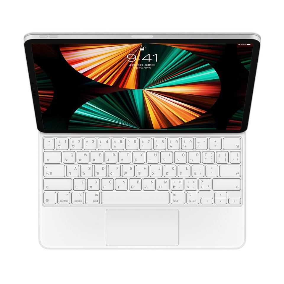 iPad Pro 12.9" 巧控鍵盤-中文 白色