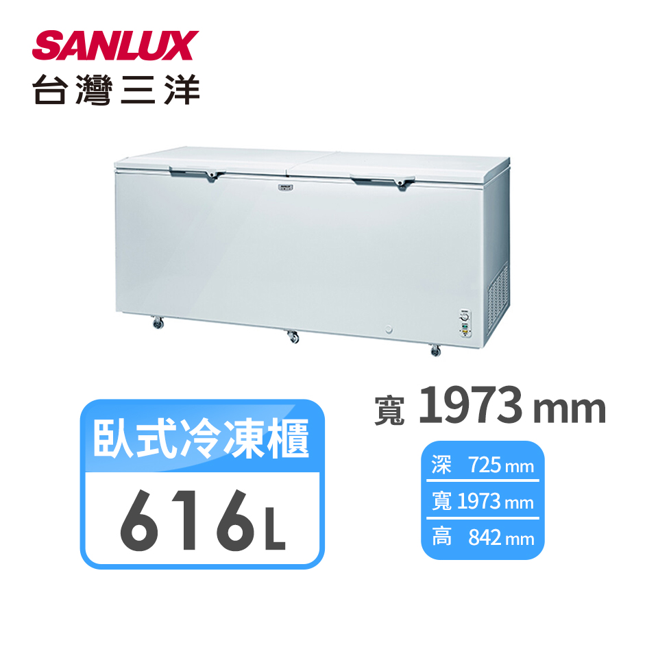 台灣三洋 616公升臥式直冷式變頻冷凍櫃