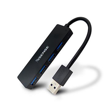 Esense高速傳輸4埠USB3.0 HUB-黑