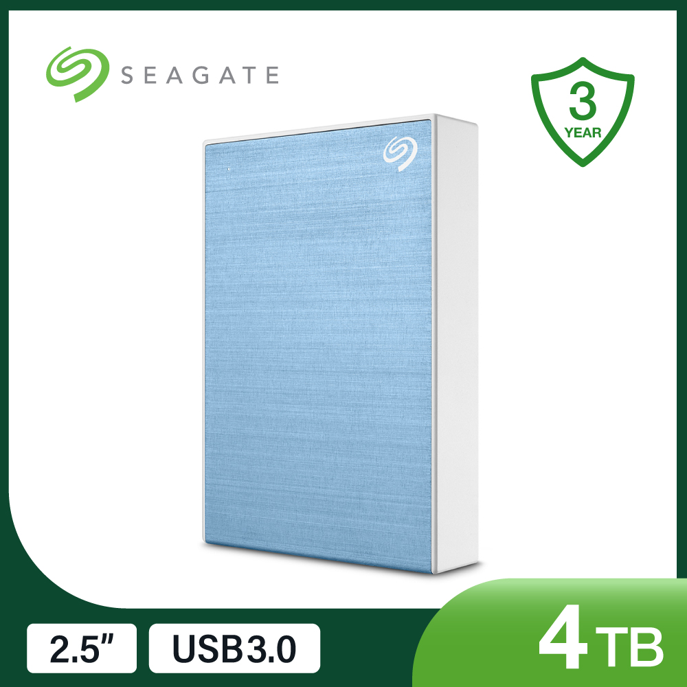 Seagate 4TB One Touch HDD 行動硬碟-藍