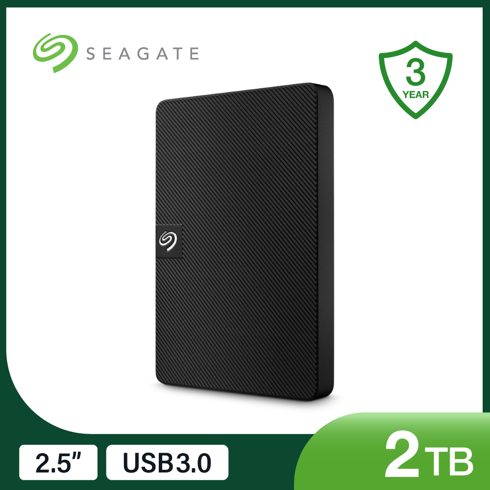 Seagate 2.5吋 2TB Expansion 外接硬碟-黑