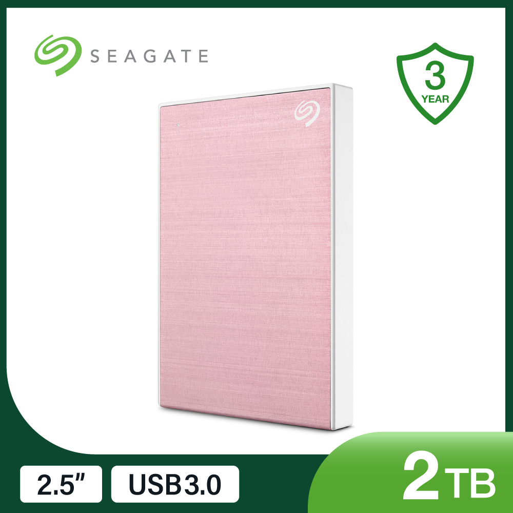 Seagate 2TB One Touch HDD行動硬碟-玫瑰金