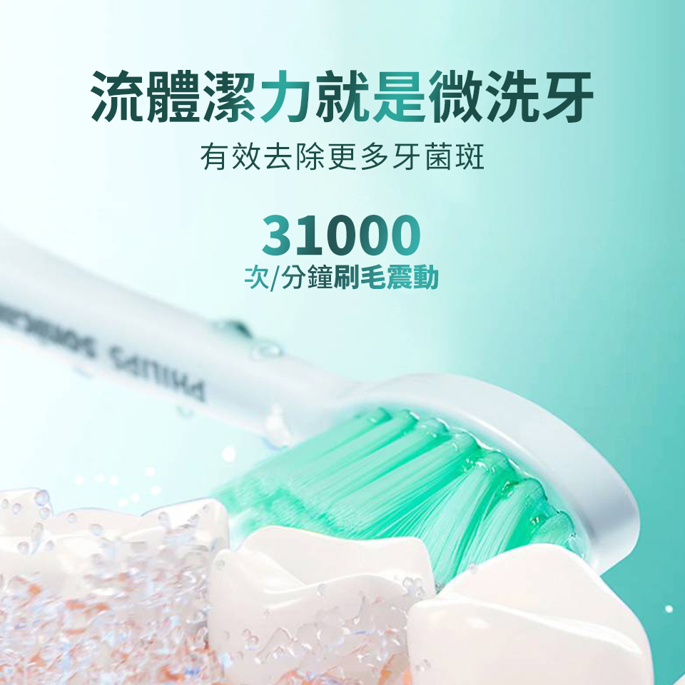飛利浦 Philips 牙刷潔淨音波牙刷超值組 - 細節圖 3