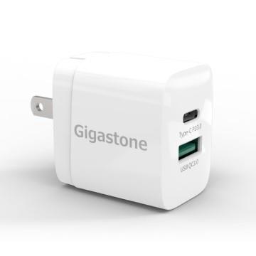Gigastone 20W 雙孔急速快充充電器