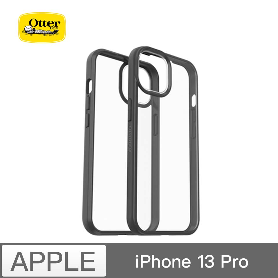Otterbox iP13 Pro React 輕透防摔殼-黑透