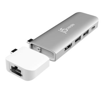 j5create USB-C 6合1磁吸式擴充基座套件組