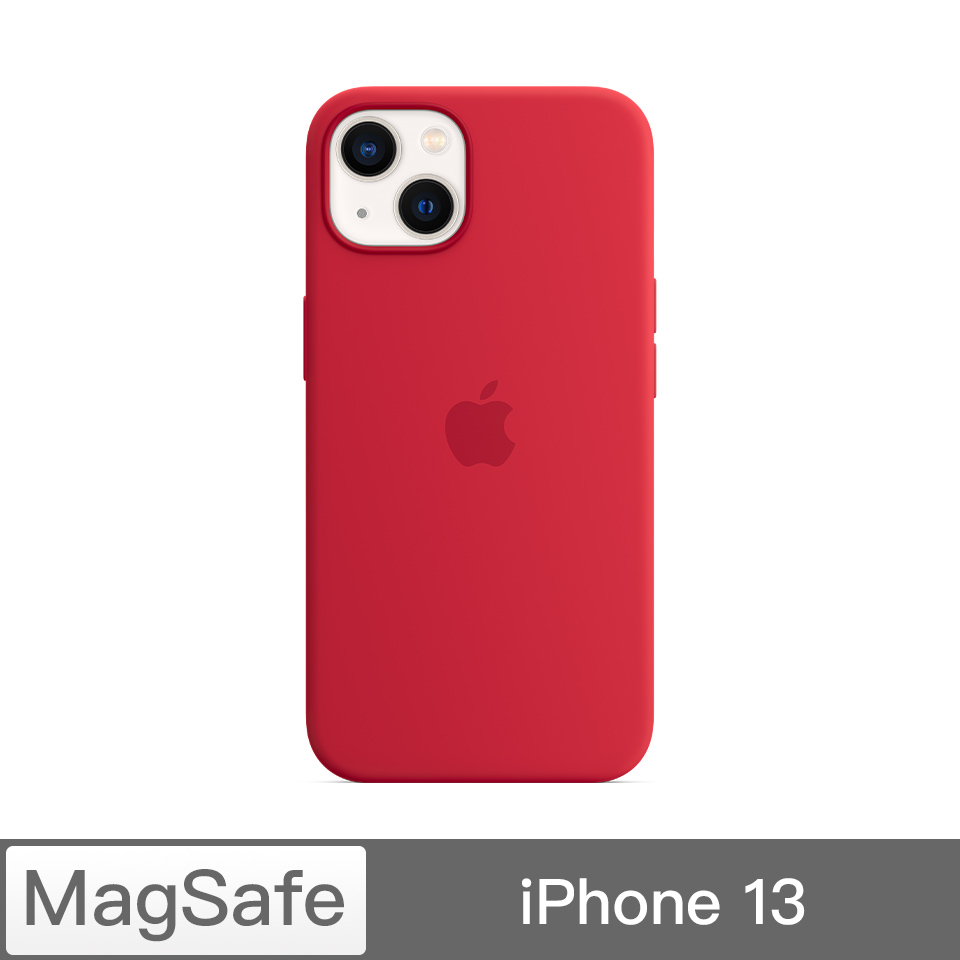 iPhone 13 MagSafe 矽膠保護殼-紅色