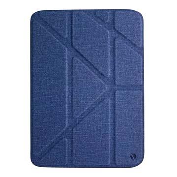 JTLEGEND iPad mini 8.3吋折疊布紋皮套-藍