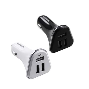 WONDER USB車用三孔充電器