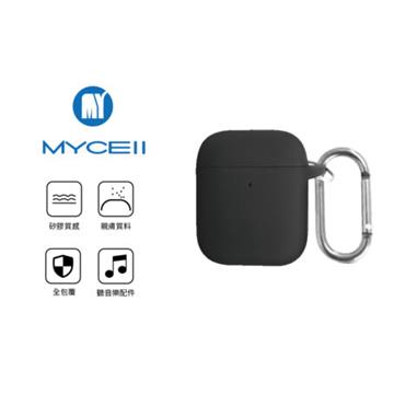 MyCell AirPods矽膠保護套(一&#47;二代)-黑