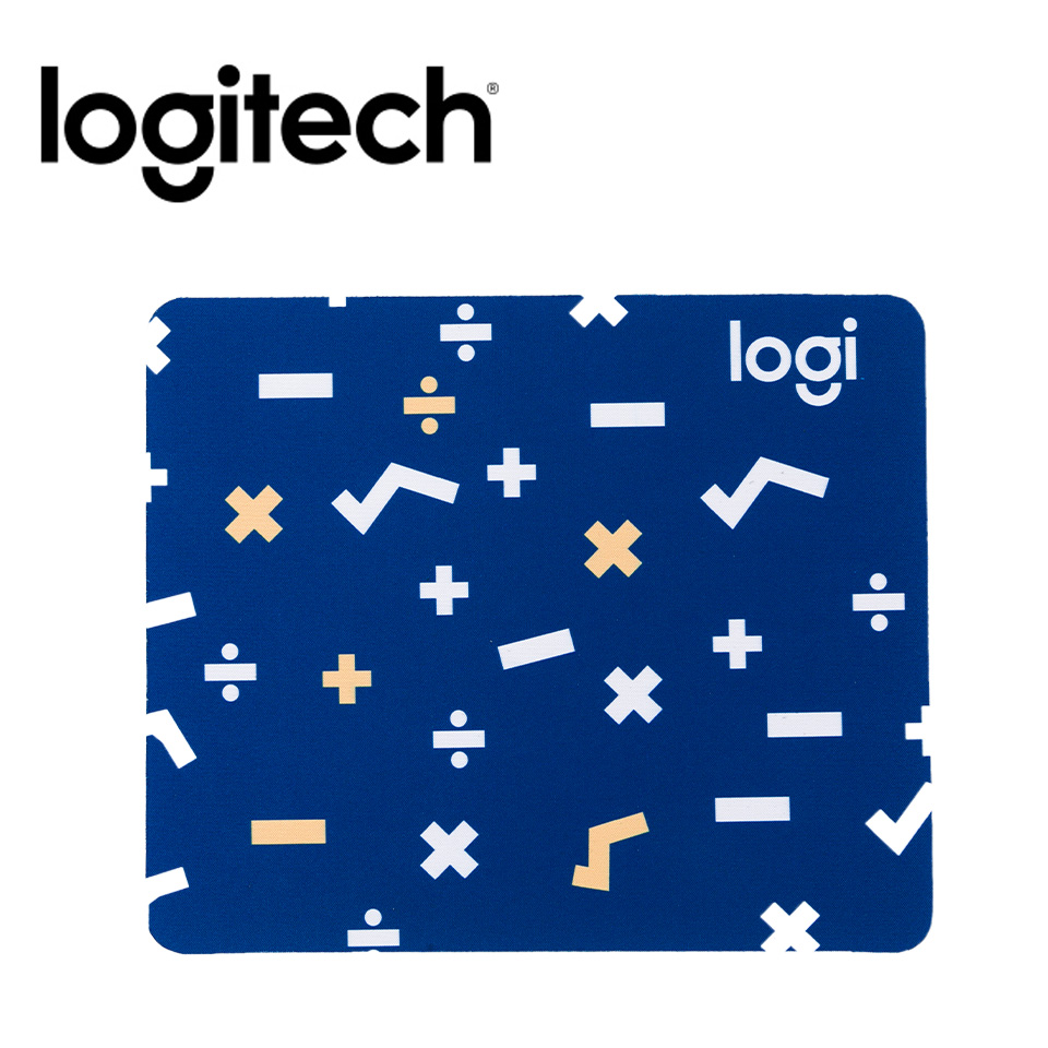 羅技 Logitech 品牌設計滑鼠墊 加減乘除