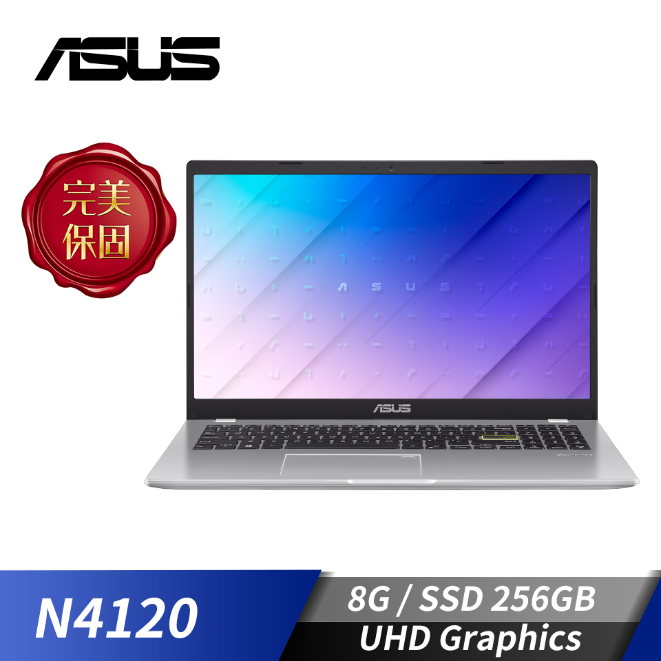 華碩 ASUS E510 筆記型電腦 15.6" (N4120/8GB/256GB/UHD/W11)夢幻白