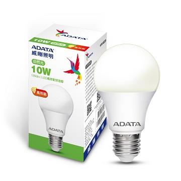 ADATA威剛10W高效能LED球泡燈-自然光