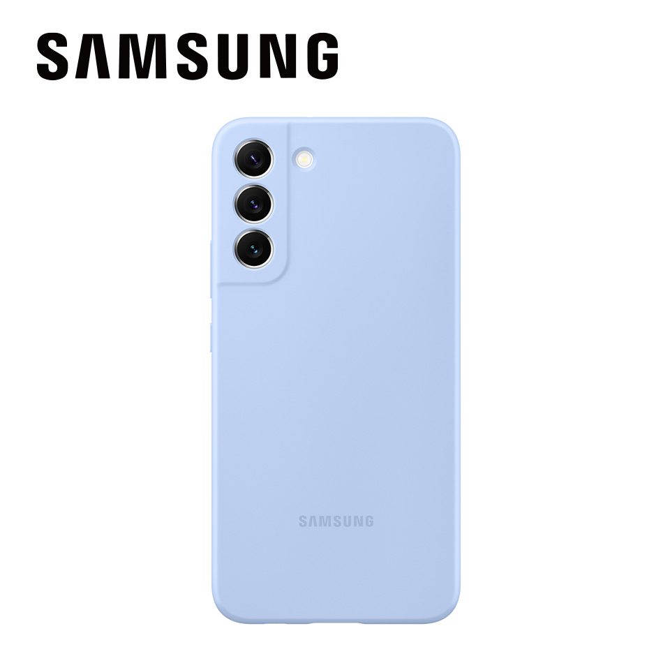 SAMSUNG Galaxy S22+ 矽膠薄型背蓋天空藍