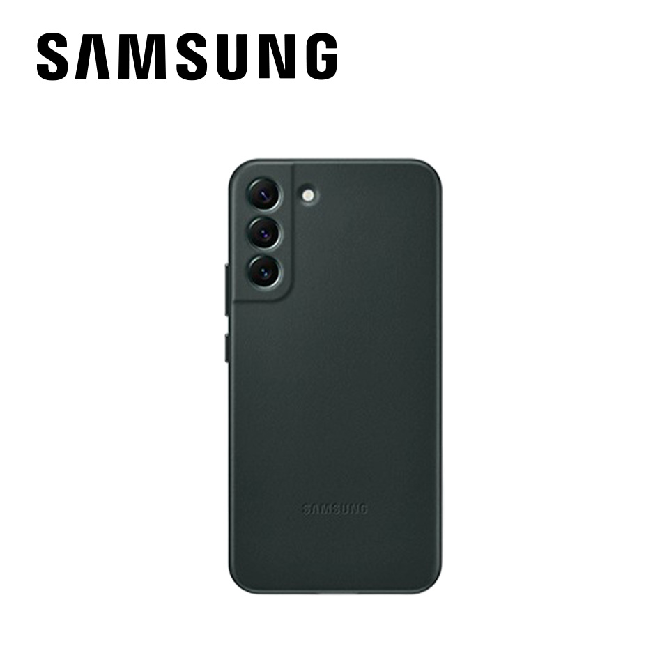 SAMSUNG Galaxy S22+ 皮革背蓋 綠