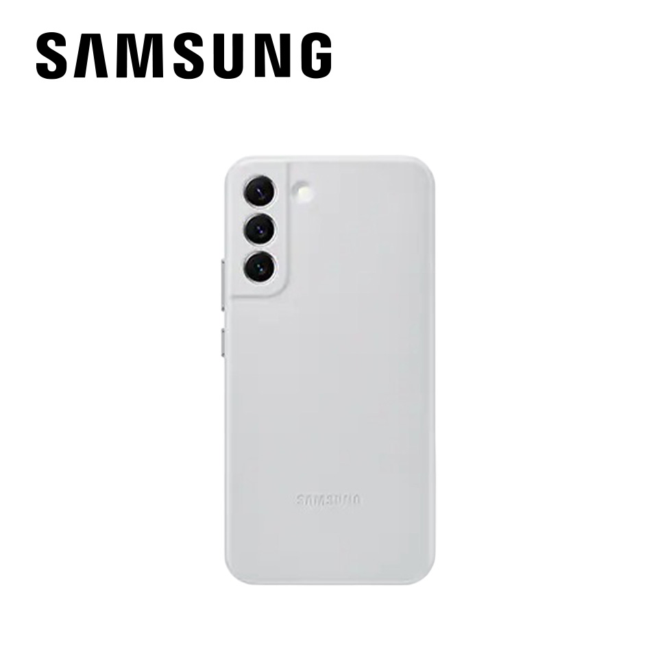 SAMSUNG Galaxy S22+ 皮革背蓋 淺灰