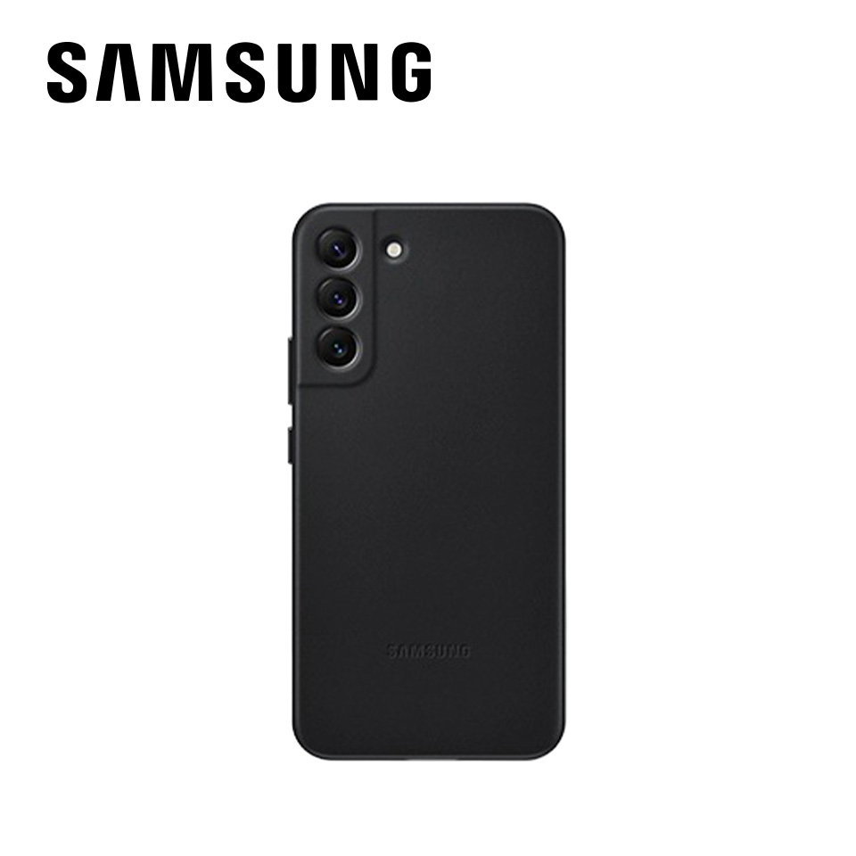 SAMSUNG Galaxy S22+ 皮革背蓋 黑