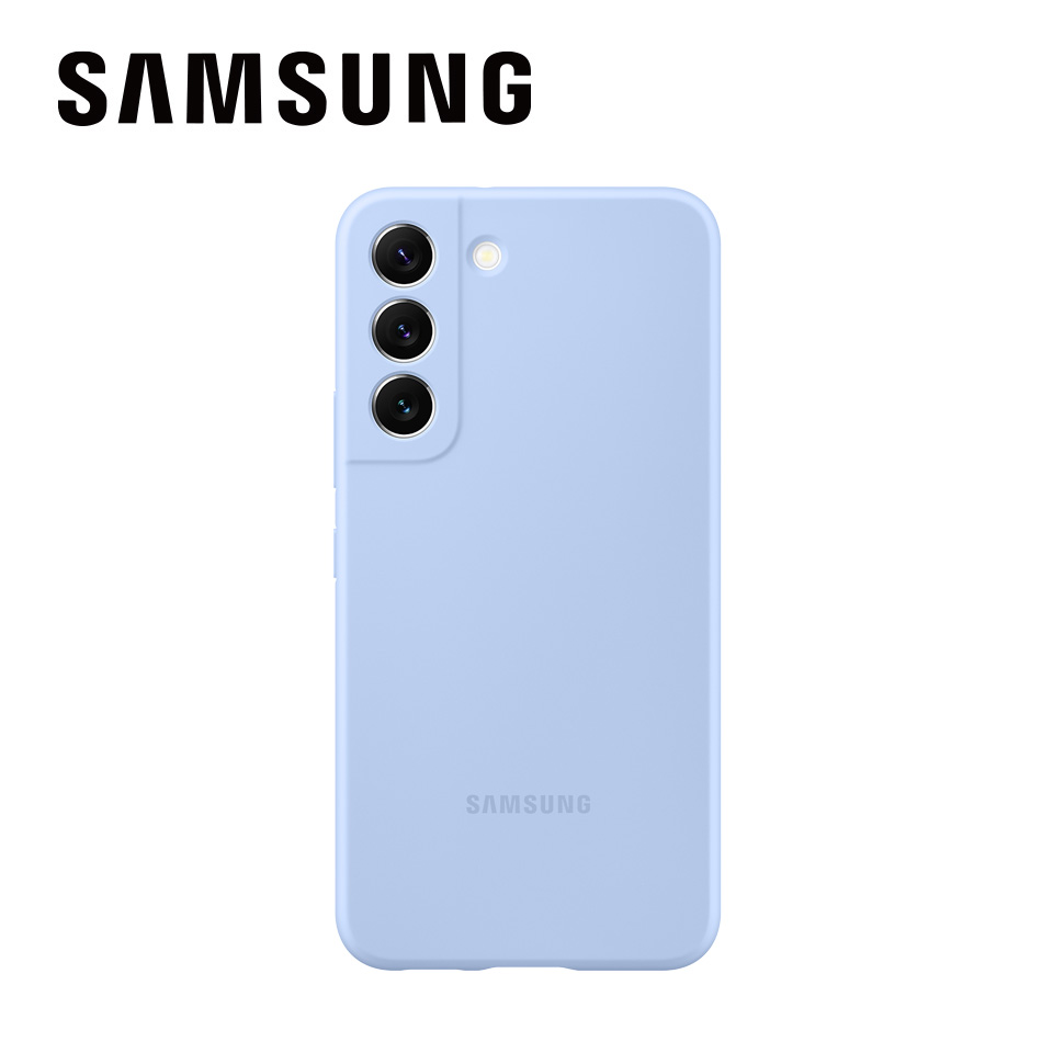 SAMSUNG Galaxy S22 矽膠薄型背蓋天空藍