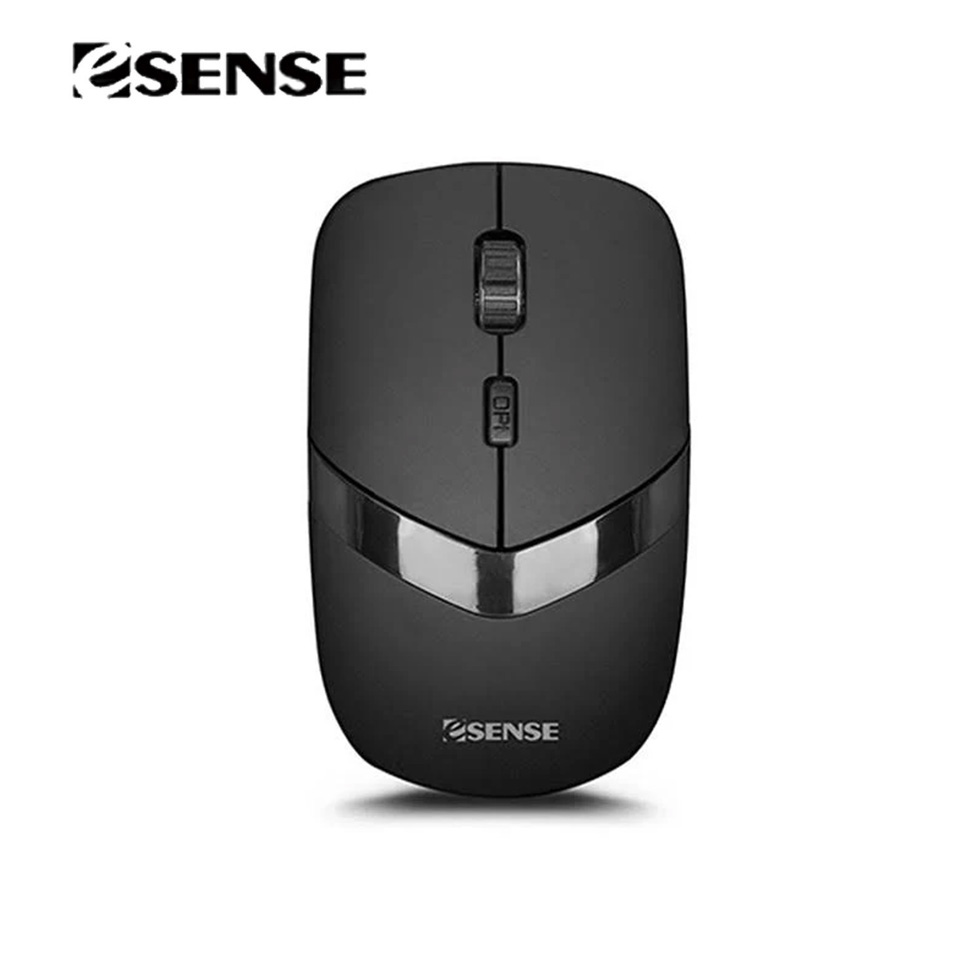 Esense M340無線靜音滑鼠-黑