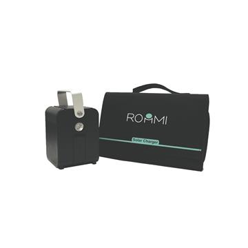 ROOMMI行動電源小電寶(黑)+40W太陽能板