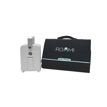 ROOMMI行動電源小電寶(白)+40W太陽能板