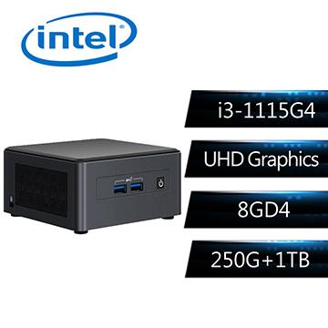 Intel 迷你電腦(i3-1115G4/8G/250G+1T/UHD)-特仕版