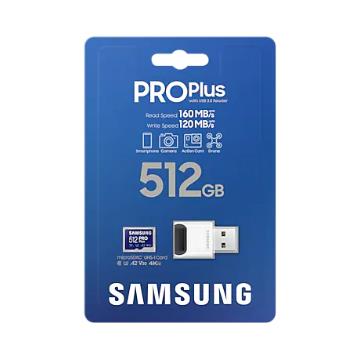 SAMSUNG PRO Plus 512G記憶卡(含讀卡機)