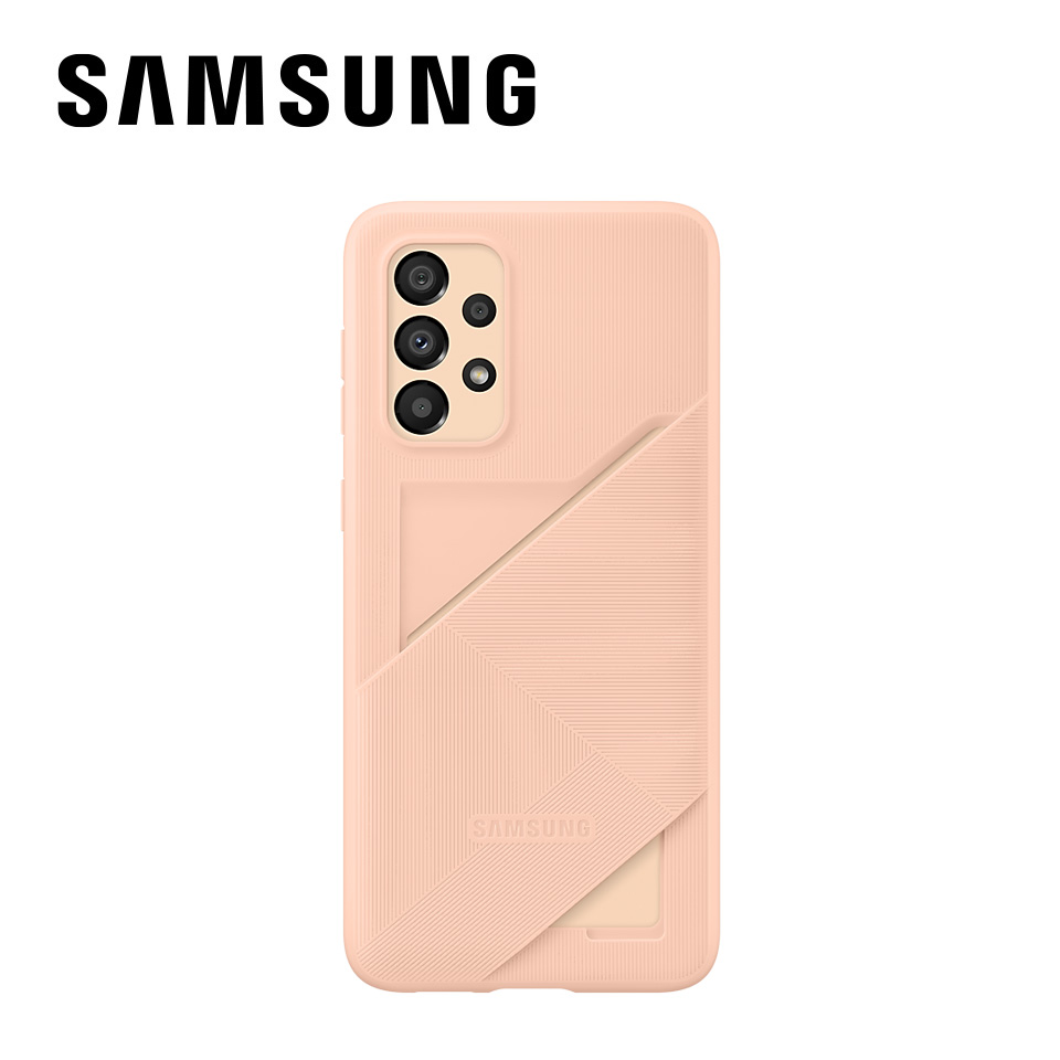 SAMSUNG A33 5G 卡夾式背蓋粉桃色