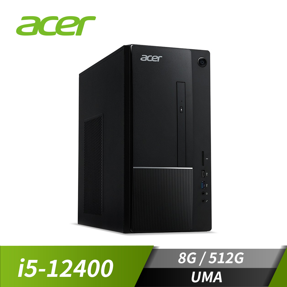 宏碁 ACER Aspire TC 1750 桌上型主機 (i5-12400/8GB/512GB/W11)